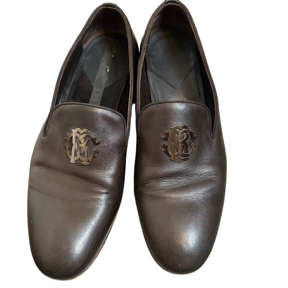 Roberto Cavalli Men's Loafers Slip On Brown Size 42 US 9